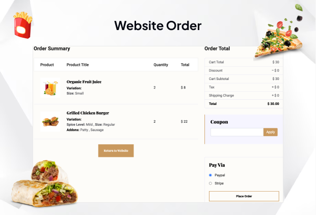 Eorder - Multitenant Restaurant / Food Ordering Website (SAAS) - 15